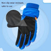 2020KL Cartoon Dinosaur Pattern Children Anti-Slip And Waterproof Ski Gloves Windproof and Warm Gloves for Cycling Sports, Colour: Royal Blue(L)
