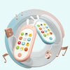 Beiens Early Childhood Education Puzzle Bilingual Phone Baby Bite Music Mobile Phone Toy(Blue)