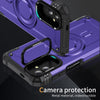 For Samsung Galaxy A32 Lens Holder MagSafe Phone Case(Purple)