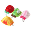 Triangle Plush Fruit Creative Three-dimensional Cute Children Change Bag Key Bag Gift(Watermelon)