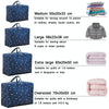 Oxford Cloth Quilt Moisture-Proof & Waterproof Storage Bag Zipper Portable Moving Luggage Bag, Specification: 58x38x22cm(Black Bottom Crane)