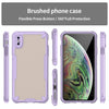 For iPhone XS Max Armor Glaze PC Hybrid TPU Phone Case(Purple)