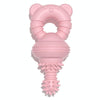 Pink Puppy Teething Chew Toy - Durable TPR Nipple Soother