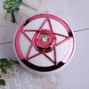 Portable Beauty Lens Care Double Box Contact Lens Case(Rose Red)