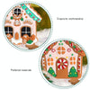 16pcs /Set PVC Christmas House Pendants Christmas Tree Decorations Scene Arrangement Props