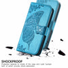 For Alcatel 1S 2021 Butterfly Love Flower Embossed Horizontal Flip Leather Case with Holder & Card Slots & Wallet & Lanyard(Blue)