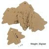 6 Sets DIY Christmas Tree Elevator Retro Card Labels Wedding Party Process Clip Stickers(White)