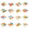 3 PCS Early Childhood Education Wooden Three-Dimensional Jigsaw Puzzle Toy(Excavator)