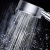 Space Aluminum Round Shape High Pressure Handheld Shower Head Water Saving Bathroom Accessories, Size: 23 x 8.2 x 2cm(Silver)