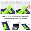 For Samsung Galaxy Tab S9 FE / S9 / S8 Armor Bolt Shape Holder Silicone Hybrid PC Tablet Case(Navy Blue Olivine)