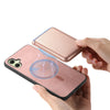For Samsung Galaxy A06 4G Retro Magsafe Card Bag PU Back Cover Phone Case(Pink)