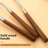 304 Stainless Steel Walnut Handle Cooking Tools Home Restaurant Kitchen Gadgets, Style: Soup Spoon