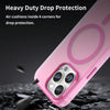 For iPhone 14 Pro Max MagSafe Frosted Translucent TPU + PC Full Coverage Phone Case(Pink)