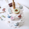 NUNUKIDS Wooden Cake Toy Afternoon Tea Children Pretend Play Toys Cake Tower