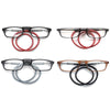 Portable Magnetic Hanging Neck Retractable Reading Glasses +125(Brown Frame Black Legs)