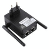300Mbps Wireless-N Range Extender WiFi Repeater Signal Booster Network Router with 2 External Antenna, EU Plug(Black)
