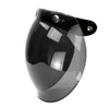 Soman Motorcycle Bubble Visor Open Face Helmet Visor Helmet Windshield Shield with Transparent Frame(Yellow)