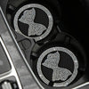 Car Multifunctional Anti-slip Coaster with Diamond Bow Crystal(Red)