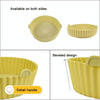 Double-layer Large Size for 8.5-10 inch Air Fryer Silicone Insulated Liner Baking Pan Thickened Cake Molds(Red)