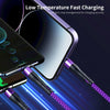 ENKAY 6-in-1 5A USB + Type-C to Type-C / 8 Pin / Micro USB Multifunction Fast Charging Cable, Cable Length:1.3m(Black)