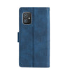 For Asus ZenFone 8 ZS590KS Skin Feel Crocodile Texture Magnetic Clasp PU Leather Phone Case(Blue)