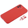 iPhone 12 Back Cover Replacement (Red) with SIM Tray & Lens