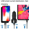 IBD355-1UC 18W+45W Smart Car Charger Dual-port Metal Phone Fast Charger(QC3.0+PD 3.0)