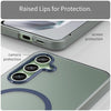 For Samsung Galaxy S24 FE 5G MagSafe Frosted Translucent TPU + PC Full Coverage Phone Case(Dark Blue)