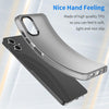 For Samsung Galaxy A06 4G Frosted Translucent TPU Hybrid PC Full Coverage Phone Case(Black)