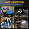 S11 Motorcycle Gourd Eye Lens Spotlight, Style:Blue Light Circle