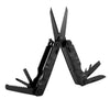 10 in 1 Outdoor Camping Survival Tool Foldable Multifunctional Pocket Scissors(Black)