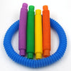 15 PCS Color Stretchable Plastic Pipe Telescopic Bellows Toy Child Reduced Pressure Vent Toy,Random Color Delivery