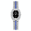 BS Bee Sister  FA1581 Niche Glitter Full Diamond Women Watch(Silver Blue)