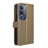 For vivo Y19s 4G Diamond Texture Leather Phone Case(Brown)