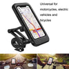 Bicycle Mobile Phone Holder Mountain Bike Waterproof Bag(Black)