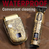 Men Bald Haircut 2 In 1 Electric Hair Clipper Waterproof Set(Gold)
