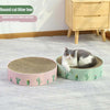 Pink Round Cat Scratcher Bed 32cm - Corrugated Cardboard