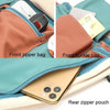Y9574 Canvas Crossbody Single Shoulder Backpack Light Sports Chest Bag Black+Lanyard