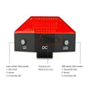 Bicycle Diamond Laser Tail Light Warning Light USB Rechargeable Tail Light