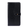 For Asus Zenfone 8 Flip idewei Crocodile Texture Horizontal Flip Leather Case with Holder & Card Slots & Wallet(Black)