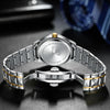 BINBOND B5552 Luminous Multifunctional Business Calendar Quartz Watch(Female-Inter-gold-Gray)