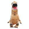 Inflatable Dinosaur Adult Costume Halloween Inflated Dragon Costumes Party Carnival Costume for Women Men(Brown)