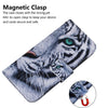 For Xiaomi Poco F6 Pro Coloured Drawing Flip Leather Phone Case(Tiger)