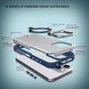For iPhone 15 Plus / 14 Plus Metal Bracket MagSafe Magnetic Phone Case(Blue)