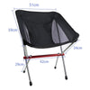 Outdoor Beach Chair Aluminum Alloy Ultra Light Camping Barbecue Fishing Portable Folding Back Chair(Folding Chair + Telescopic Tripod)
