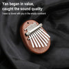 Mini 8 Tone Thumb Piano Kalimba Musical Instruments, Gift Box(Wood Square)