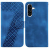 For Samsung Galaxy A36 5G / A56 5G Seven-shaped Embossed Leather Phone Case(Blue)
