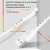 Yesido CA26 2.4A USB to 8 Pin Charging Cable, Length: 1m(Black)