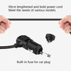 F558 With USB Mobile Phone Charging Car Fan 12/24V Car Truck Double Shaking Head Fan(Double Head 24V)
