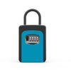 Wall Mounted Key Safe Box - 4 Digit Combination Lock (Blue)